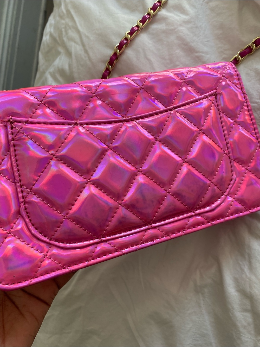 QUILTED CHAIN SHOULDER BAG - Picture 13 of 15